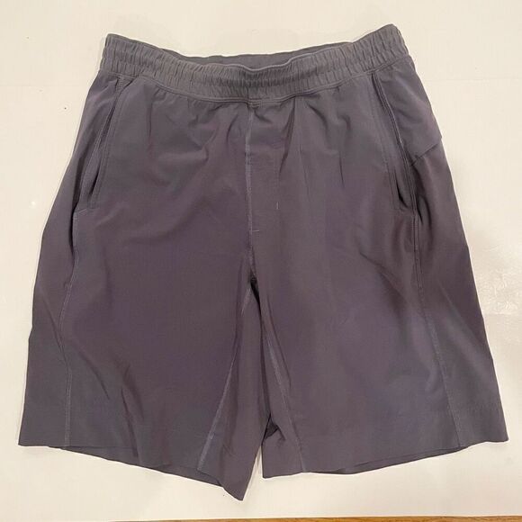 Lululemon Mens Size Large Short Linerless Grey Stretch - Picture 1 of 4
